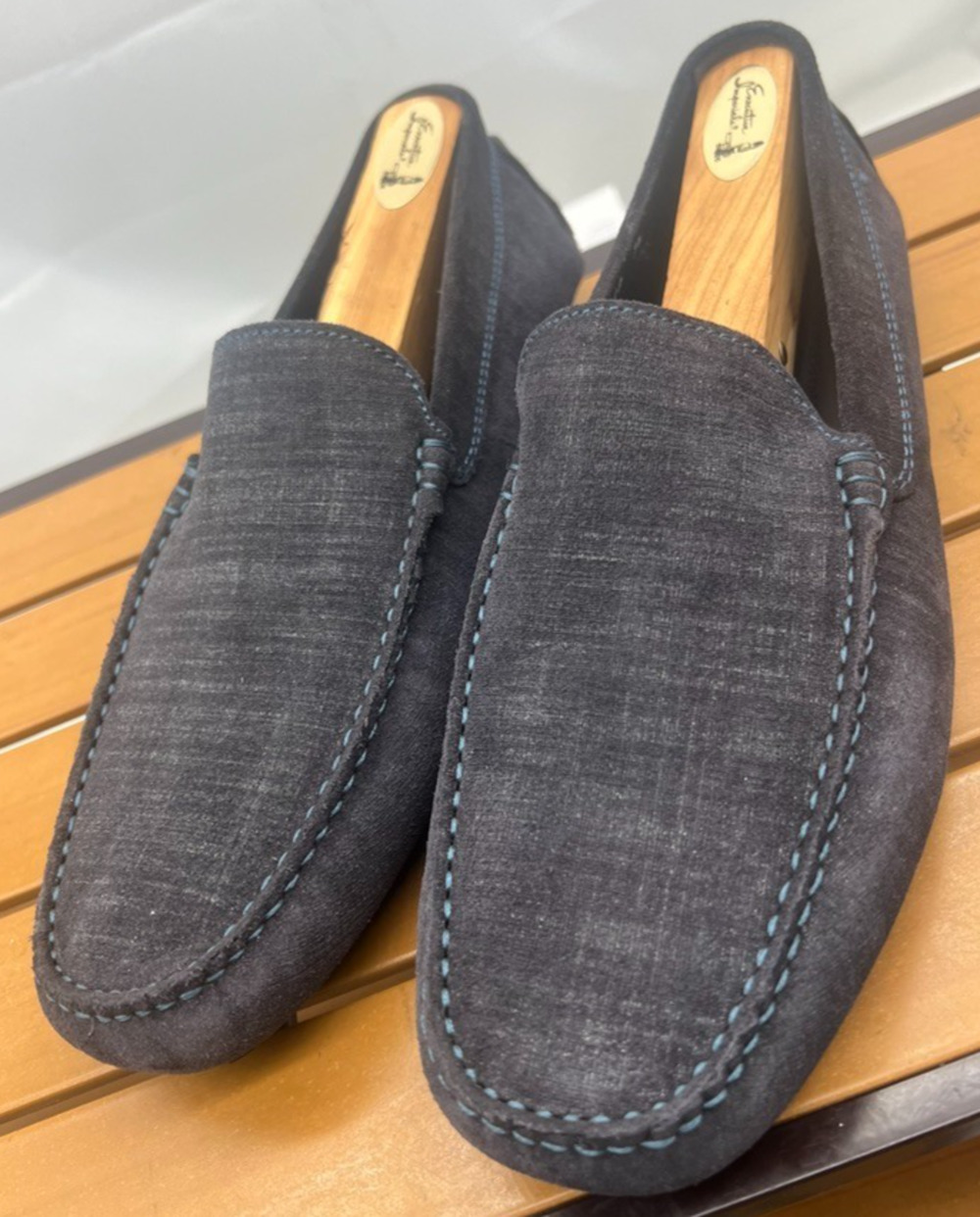 To Boot New York Adam Derrick Lewis Driving Loafers Shoes Italy Sz 7.5